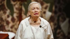 La actriz Mar�a Galiana, en un momento de la funci�n �Yo solo quiero irme a Francia�