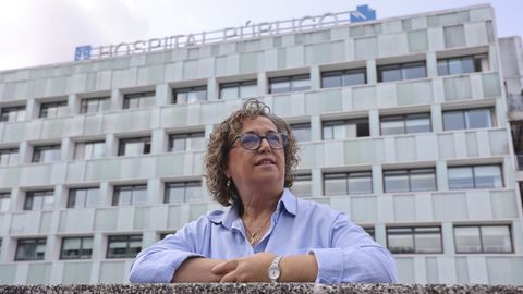 Morln, no hospital de Conxo, onde traballaba dende a sa apertura