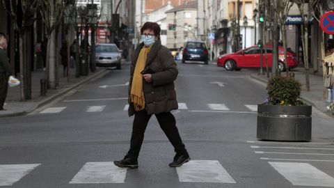 Primer da sin mascarillas en la calle en Monforte