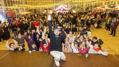 DJ Roki�o, animando la carpa de Vimianzo 