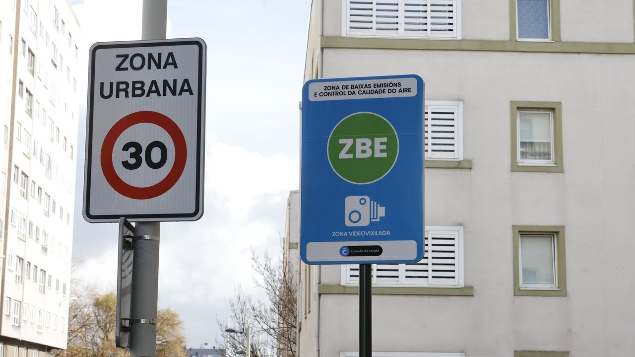 A Coruña y Pontevedra, únicas ciudades que cumplen con las zonas de bajas emisiones