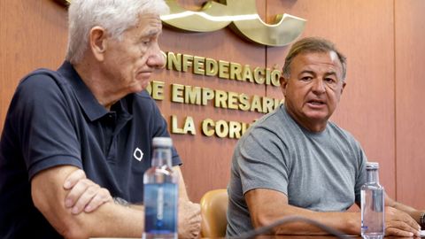 Jos� Antonio Conde, presidente de Alba Conde; y Javier Guerra, presidente de Cointega