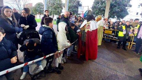 Otro momento del encuentro con los Reyes Magos