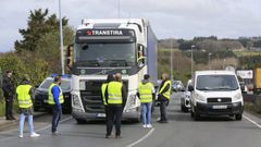 La huelga del transporte en im�genes