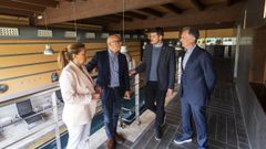 Luz Doporto, Jos� Manuel Baltar, Maike Pazos y Jos� Juan Cerdeira, ayer en el hotel alaricano.