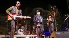 Javier Gurruchaga en las fiestas de Ribeira.
