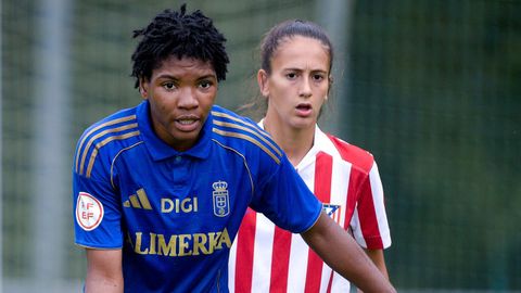 Raissa Mbapp, durante el Real Oviedo-Atltico B