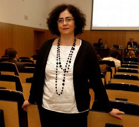 Patricia Faraldo, en el auditorio del Frum.