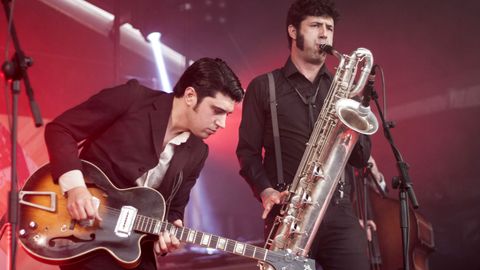 Un momento de la actuaci�n de The Limboos en el Gij�n Sound Festival