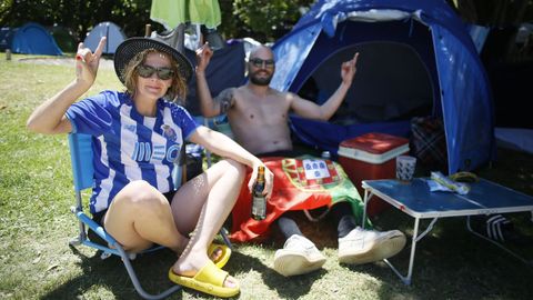 Carolina y Joaquim se desplazaron desde Portugal a Viveiro