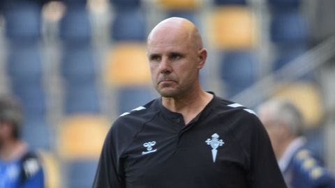 El entrenador del Celta Fortuna, Fredi �lvarez.