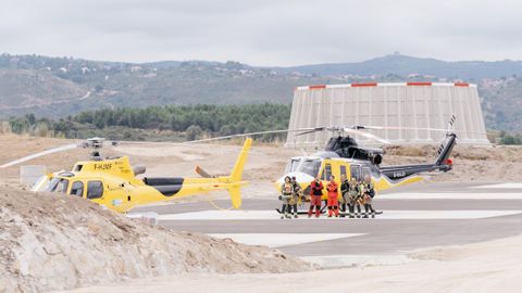 El helipuerto tiene capacidad para cuatro helicpteros