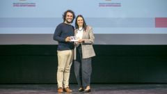 Noem&iacute; F&aacute;bregas viaj&oacute; a Madrid para recoger el galard&oacute;n