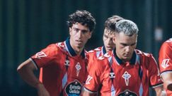 Hugo Gonz�lez, en el N�poles-Celta de este s�bado, junto a Ferran Jutgl� y Aleix Febas.