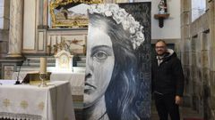 Fernando Y��ez don� una pintura al santuario de Santa Minia que, adem�s de retratar a la m�rtir, incluye una inscripci�n sobre el descubrimiento de sus restos en las catacumbas de Santa In�s (Roma), en el a�o 362. La obra, que forma parte de una serie que reproduce mitades de cuadros, se exhibir� en la parroquia.