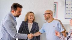 �lvaro Queipo, a la izquierda