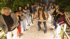 Primera visita teatralizada del programa &laquo;Nocturnio de Vimianzo&raquo;, el pasado viernes