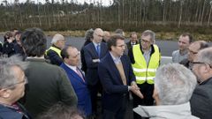 Feijoo visita las obras de la autov�a de la Costa da Morte