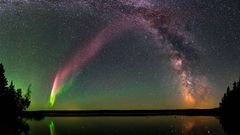 Auroras boreales en el cielo de Galicia