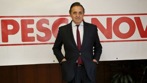 Jacobo Gonz�lez Robato, durante la junta general de accionistas de Nueva Pescanova