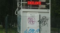 Medidor de la calidad del aire en Coia.