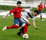 Diego Otero marc� dos de los tres goles rojillos ante el Dorneda.