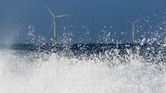 Imagen de archivo de un parque e�lico en Amsterdam.