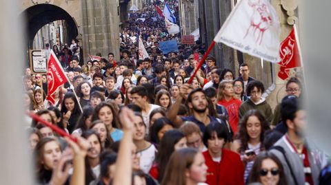 Manifestaci�n de estudiantes en Santiago