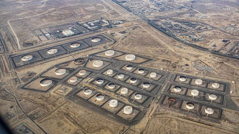 Dep�sitos de crudo en Kuwait