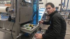 Emilio, ribeirense, tiene un contrato de ingeniero electromec�nico en una empresa en Eindhoven