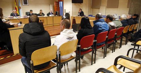 De los nueve acusados, solo uno declar� porque aceptaron un acuerdo con el fiscal. 