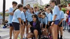 Mar�a P�rez, en la clase maestra impartida en A Coru�a.
