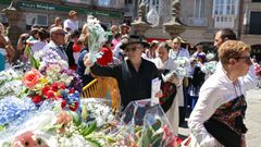 Lectura de preg�n y ofrenda floral a la Virgen de la Peregrina.