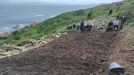 Excavacin en Castelo dos Mouros, en la isla de Ons