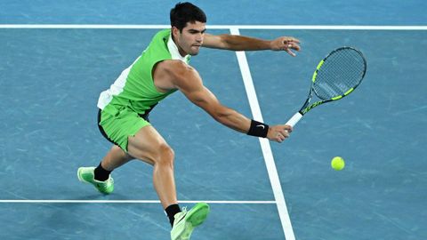 Alcaraz se llev� tambi�n el tercer set por 6-3