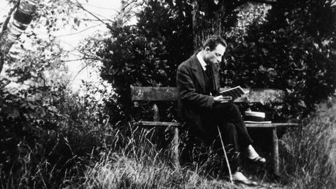 &laquo;Las obras de arte son soledades infinitas&raquo;, dec&iacute;a Rilke (uno de los demiurgos del ensayo de Ruiz de Samaniego y Cop&oacute;n); en la imagen, el poeta alem&aacute;n retratado leyendo en la Selva Negra en 1913.