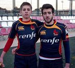 Lumbreras y Silla, posan con la el�stica del combinado nacional.