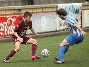 Imagen del partido de ida disputado en Tabira. 