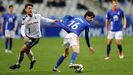 Fabbrini Real Oviedo Albacete Carlos Tartiere.Fabbrini trata de deshacerse de un futbolista del Albacete