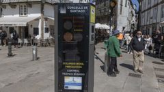 Uno de los tres medidores de la calidad del aire se instalar en Porta Faxeira, donde est el bolardo que controla el acceso rodado