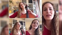 �Adios r�os, adi�s fontes� cantado e tocado ao chelo dende Basilea�por una int�rprete de Sanxenxo