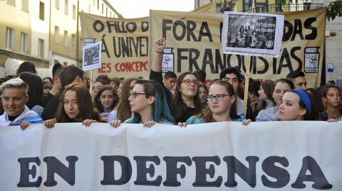 Manifestaci�n en Ferrol