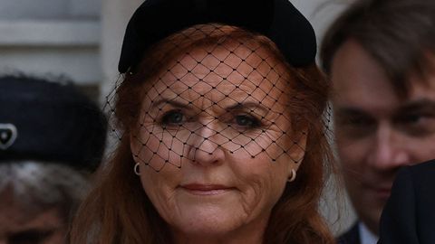 Sarah Ferguson, en un funeral el pasado mes de septiembre