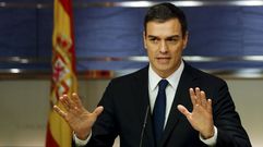Pedro S�nchez: �Entr� en la Zarzuela sin un Gobierno y he salido con todos los ministros nombrados�