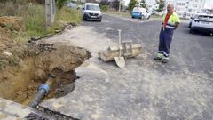 Imagen de una aver�a que se produjo recientemente en la zona