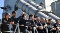 Dotaci�n de la F-105 en su regreso de su misi�n en el �ndico