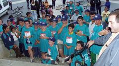 No 2000, as gorras eran maior�a: cascos, moi poucos 