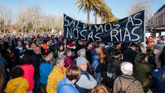 La autorizaci�n de vertido concedida a la concesionaria de la mina de San Finx en el 2023 provoc� una gran movilizaci�n en Noia.