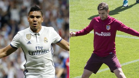 CASEMIRO - GABI. El rojiblanco aporta muchas posibilidades. La estructura Gabi-God�n-Koke se vincula al Atl�tico de Simeone. Pero Gabi se podr�a descontextualizar con �xito.