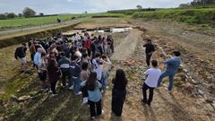 Recientemente, visit� el yacimiento alumnado de la Facultade de Xeograf�a e Historia de la USC